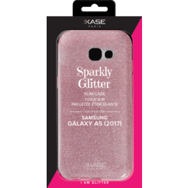 Coque slim&nbsp;paillet&eacute;e &eacute;tincelante pour Samsung Galaxy A5 (2017), Or Rose