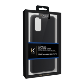 Coque en Gel de Silicone Doux pour Samsung Galaxy A41 2020, Noir satin