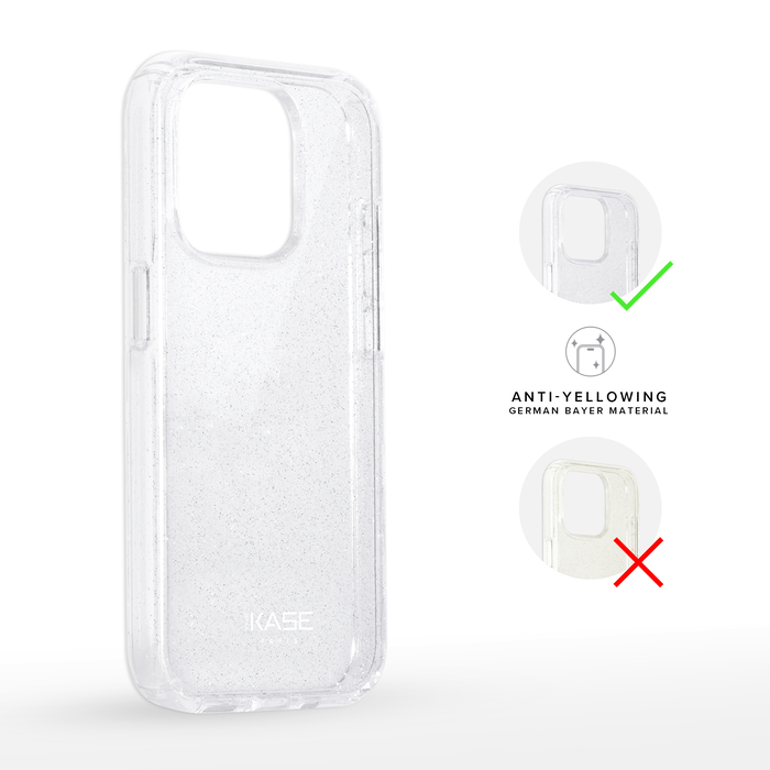 Coque hybride étincelante invisible GEN 2.0 pour Apple iPhone 15 Pro Max, Transparente