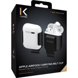 Support clip ceinture AirPods, Minuit Noir