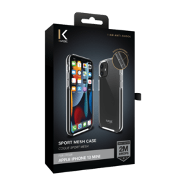 Coque Sport mesh pour Apple iPhone 13 mini, Noir de jais