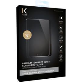 Protection d'&eacute;cran premium en verre tremp&eacute; pour Apple iPad mini 4/5th generation, Transparent