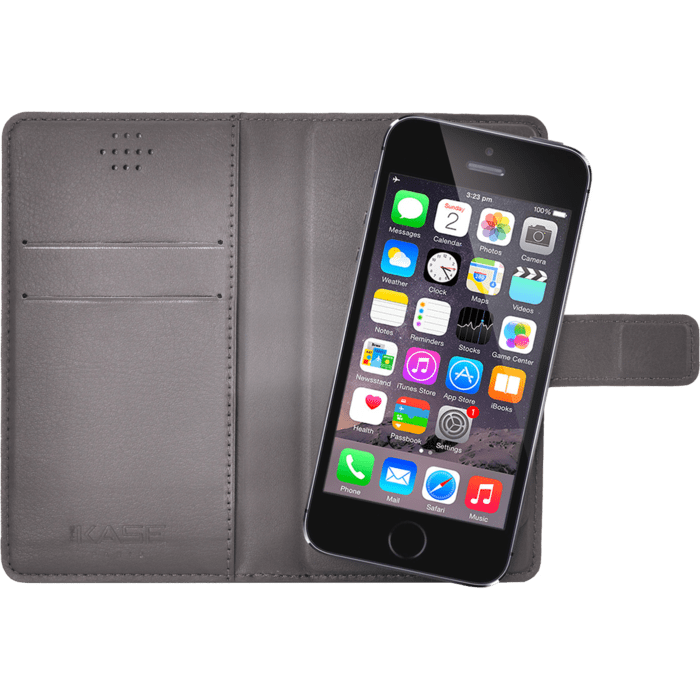 Coque clapet Universelle pour Smartphone (jusqu &agrave; 3.5 pouce), Gris anthracite