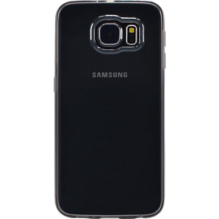 Coque silicone pour  Samsung Galaxy S6, Gris Transparent