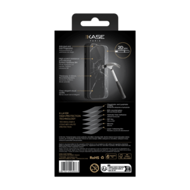 Protecteur d'écran en verre trempé de qualité supérieure (60% verre trempé recyclé) pour Apple iPhone 13/ 13 Pro/ 14, Transparent