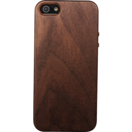Coque pour Apple iPhone 5/5s/SE, Bois Naturel Walnut Noir