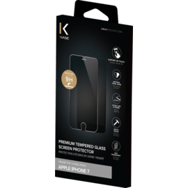 Protection d'&eacute;cran premium en verre tremp&eacute; pour Apple iPhone 7/8, Transparent