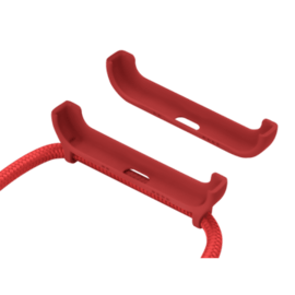 Bandouli&egrave;re d&eacute;tachable et support 2-en-1 pour Apple iPhone 12/12 Pro, Rouge Ardent