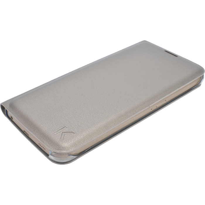 Etui &agrave; clapet pour Samsung Galaxy S6, Or Stellaire