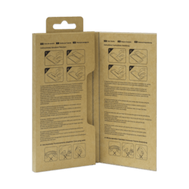 Protection d&rsquo;&eacute;cran antibact&eacute;rienne en verre tremp&eacute; ultra-r&eacute;sistant &agrave; bords incurv&eacute;s (60% verre tremp&eacute; recycl&eacute;) pour Apple iPhone 16, Noir