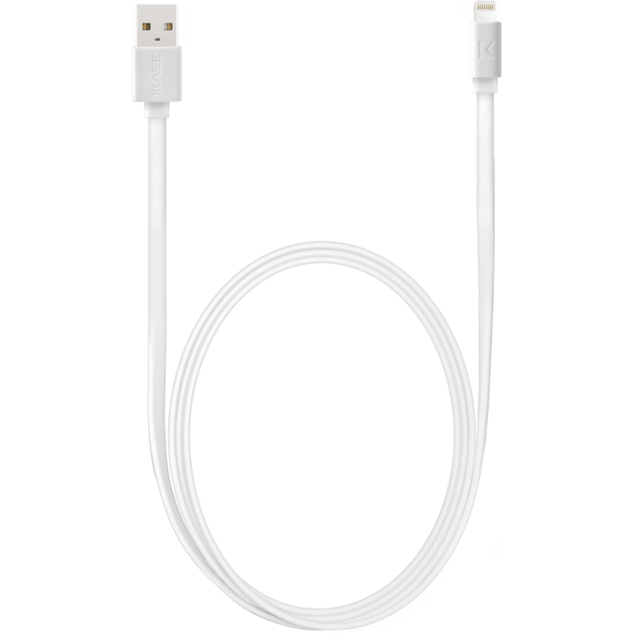 Câble Lightning certifié MFi Apple Charge/Sync (1M) Blanc Lumineux
