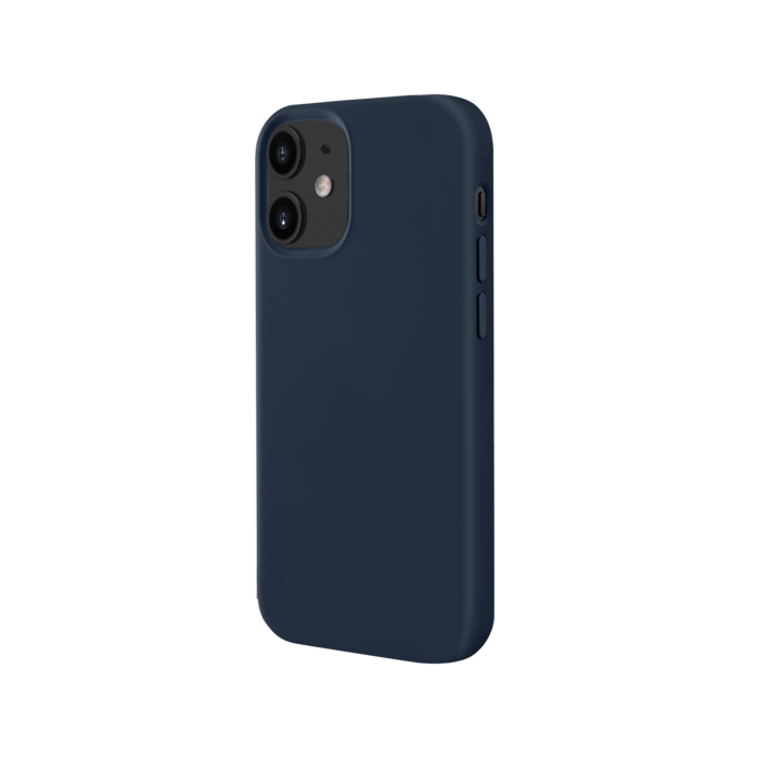 Coque en Gel de Silicone Doux pour iPhone 12 mini, Bleu Oxford