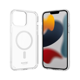Coque antibactérienne antichoc magnétique invisible pour Apple iPhone 13 Pro, Transparente