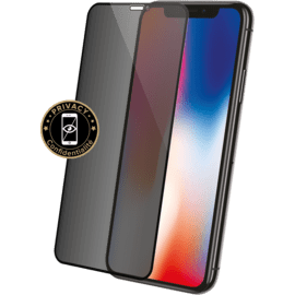 Case Full Coverage Privacy Tempered Glass Screen Protector for Apple iPhone XS Max/11 Pro Max, Black