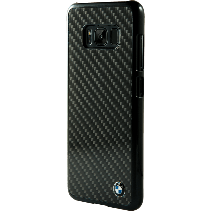 BMW Coque carbone véritable pour Samsung Galaxy S8, Noir