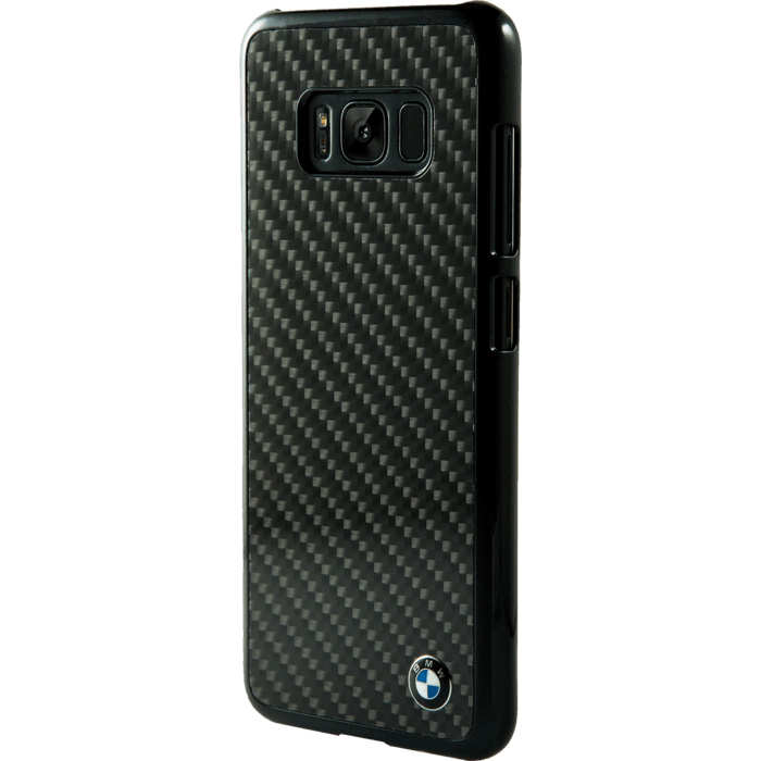BMW Coque carbone v&eacute;ritable pour Samsung Galaxy S8, Noir