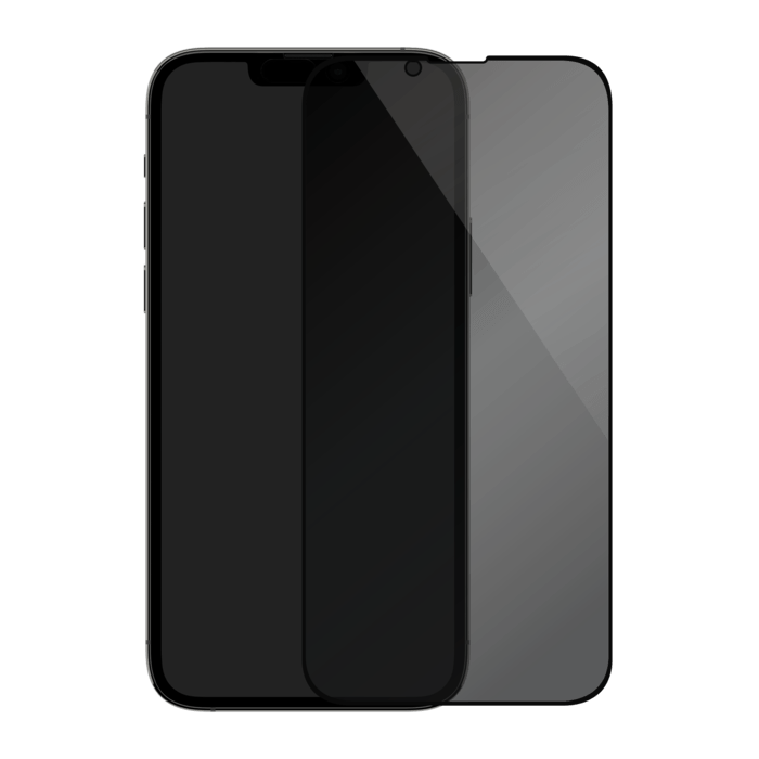 Protection d'écran Privée en verre trempé (100% de surface couverte) pour Apple iPhone 13 Pro Max/ 14 Plus, Noir