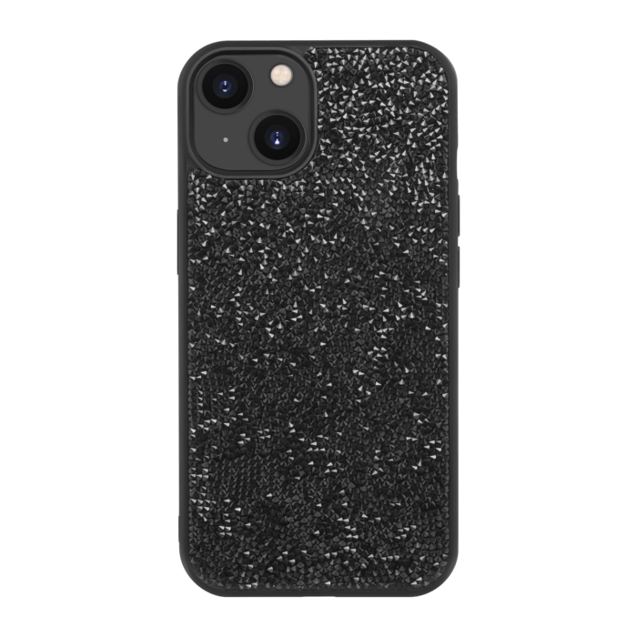 Coque Bling Strass pour Apple iPhone 14, Minuit Noir