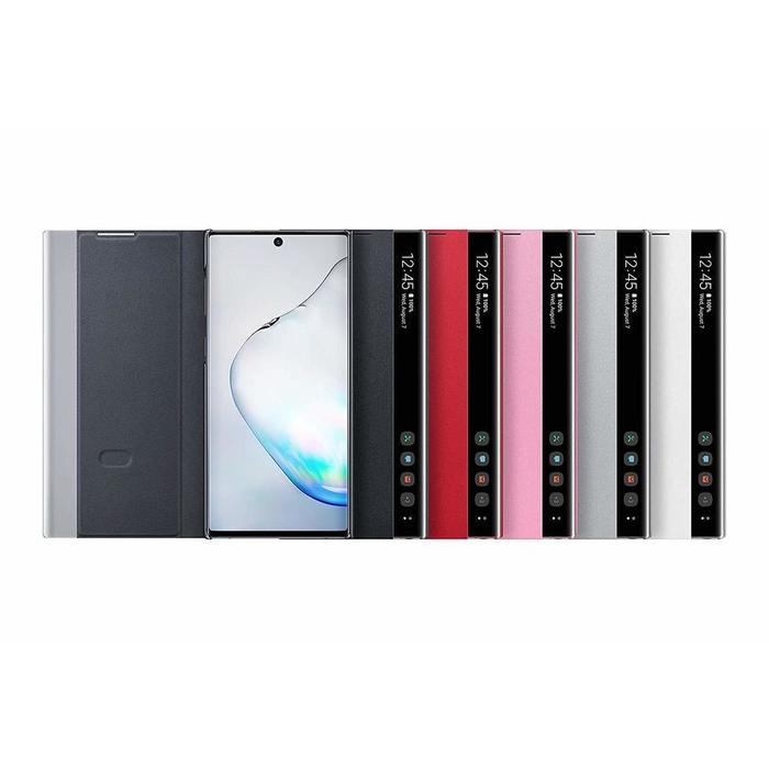 Clear View cover Noir avec fonction stand Note 10