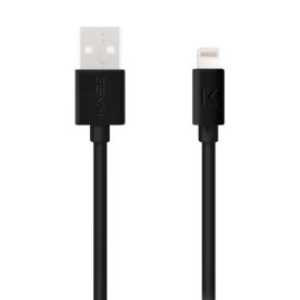C&acirc;ble Lightning certifi&eacute; MFi Apple Charge Speed 3A charge/ sync (2M), Noir de jais