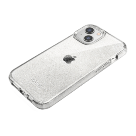 Coque hybride &eacute;tincelante invisible pour iPhone Apple 13 mini, Transparente