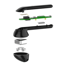 Écouteurs sans fil Sonik Elite On-Ear avec boîtier de chargement, Noir carbone