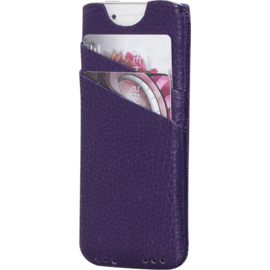 Etui avec Pochettes CB pour Apple iPhone 5/5s/SE, cuir de Veau Shrunken Violet