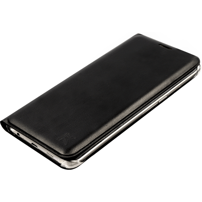 Custodia a portafoglio per Samsung Galaxy S6 Edge Plus, nera
