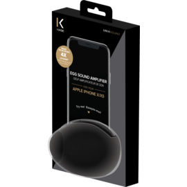 Oeuf Amplificateur de son pour Apple iPhone X/XS, Noir