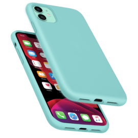 Case Anti-Shock Soft Gel Silicone Case for Apple iPhone 11, Misty Green