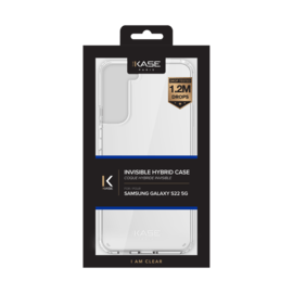 Coque hybride invisible pour Samsung Galaxy S22 5G, Transparente