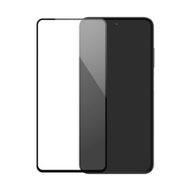 Protection d'écran en verre trempé (100% de surface couverte) pour Xiaomi Redmi Note 9 Pro, Noir