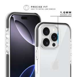 Coque Sport mesh pour 60% de plastique recycl&eacute; Apple iPhone 16 Pro Max, Noir