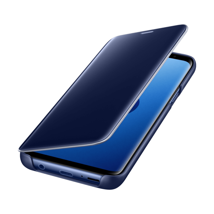 Clear View cover avec fonction Stand Bleu Galaxy S9
