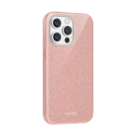 Coque slim&nbsp;paillet&eacute;e &eacute;tincelante pour Apple iPhone 13 Pro, Or Rose