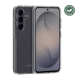 Coque hybride invisible fabriqu&eacute; avec 83% de plastique recycl&eacute; pour Samsung Galaxy S26+ 5G, Transparente