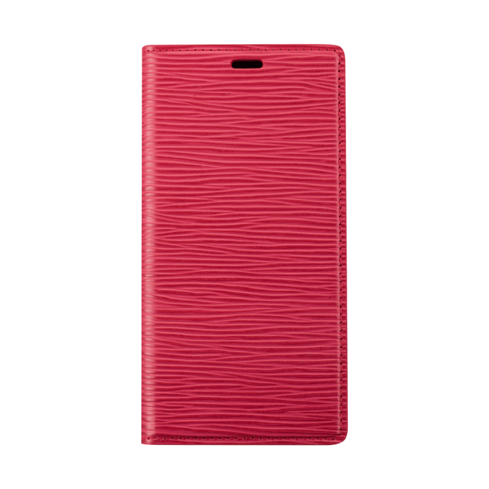 Diarycase 2.0 Coque clapet en cuir v&eacute;ritable avec support aimant&eacute; pour Apple iPhone 13 Pro, Rouge Bordeaux