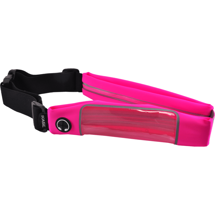 Cintura sportiva universale con due tasche, rosa