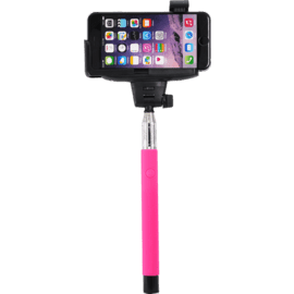 SmartFoto Compact Bluetooth Selfie Stick, Rose
