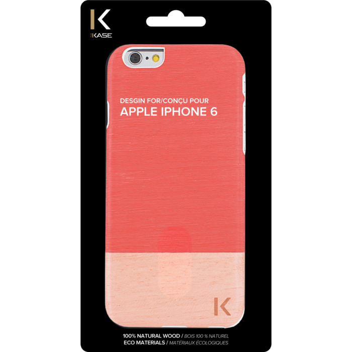 Coque bois pour Apple iPhone 6/6s, Peroa Check
