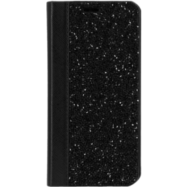 Case Rhinestone Bling Wallet Case for Apple iPhone X/XS, Midnight Black