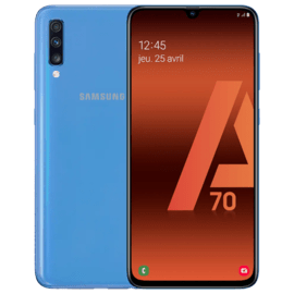 Case Galaxy A70 2019 reconditionn&eacute; 128 Go, Bleu, d&eacute;bloqu&eacute;