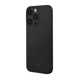 Coque en Su&egrave;de Alcantara pour Apple iPhone 14 Pro Max, Minuit Noir