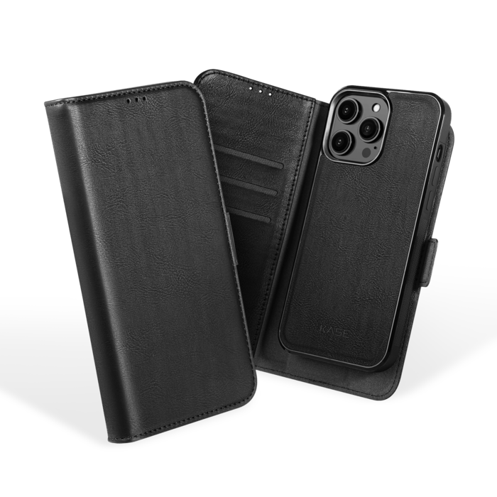 Etui & Coque robuste magnétique 2-en-1 pour Apple iPhone 14 Pro, Noir Onyx