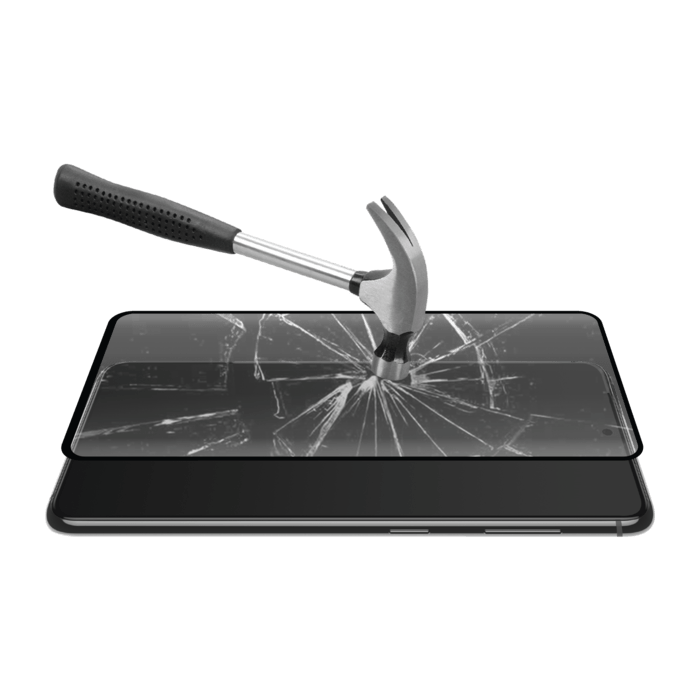 Protection d'&eacute;cran en verre tremp&eacute; Bord &agrave; Bord Incurv&eacute; pour Samsung Galaxy S21 5G, Noir