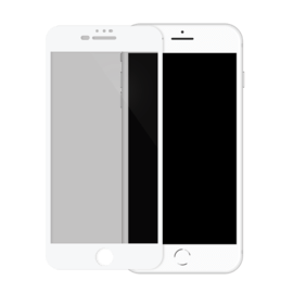 Protection d'&eacute;cran en verre tremp&eacute; Bord &agrave; Bord Incurv&eacute; pour Apple iPhone 6/6s/7/8 Plus, Blanc