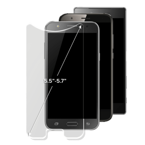 Protection d&rsquo;&eacute;cran premium en verre tremp&eacute; universel (5.5-5.7 pouces)