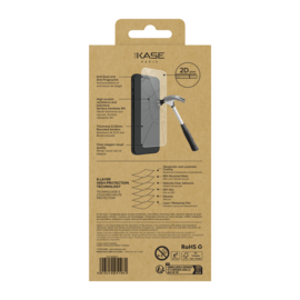 Protecteur d'écran en verre trempé de qualité supérieure (60% verre trempé recyclé) pour Apple iPhone 16 Pro, Transparent