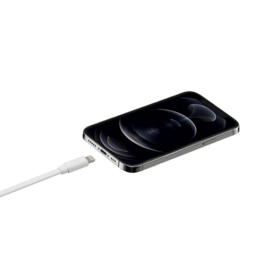 Câble Lightning certifié MFi Apple Charge Speed 3A charge/ sync (1M), Blanc Lumineux