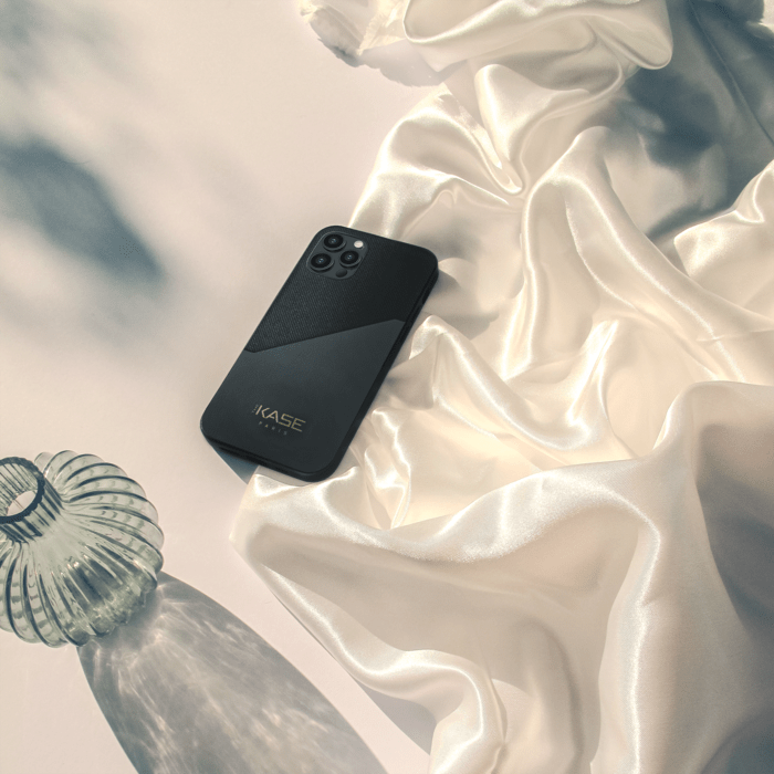 Coque Origami duo pour Apple iPhone 12 Pro Max, Noir urbain